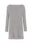 Fluffy Zipper Long Sleeve Casual H-line Sweater